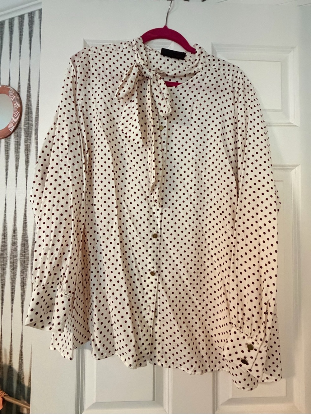 Lane Bryant Women's polkadot blouse 18/20